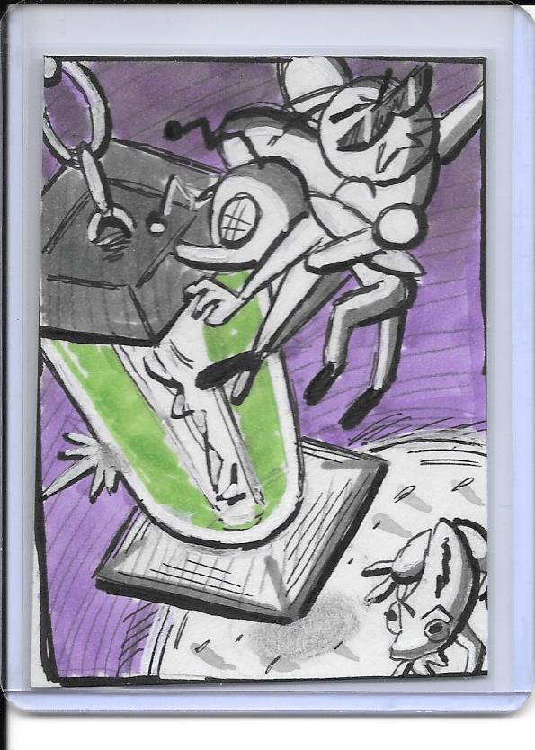 ACEO Art Card Original "Fly Savior"