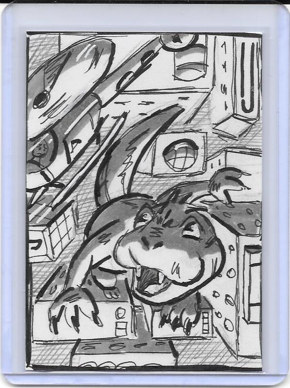 ACEO Art Card Original "THE Monster"