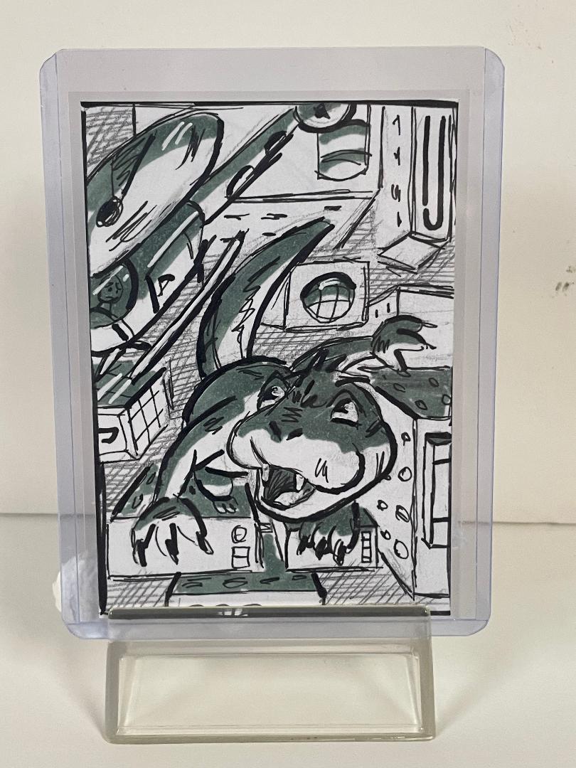 ACEO Art Card Original "THE Monster"